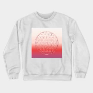 pink flower of life Crewneck Sweatshirt